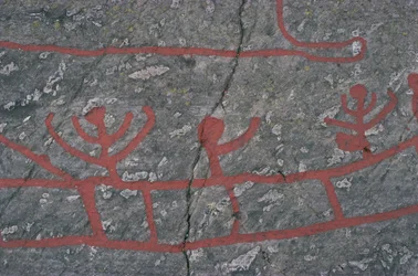 Svezia, Contea di Vastra Gotaland, Norrkoping, incisioni rupestri a Tanum o Tanumshede
