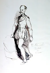 Figura in costume del XVI secolo, c1823-1870
