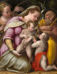 Sacra Famiglia con Santa Caterina d
