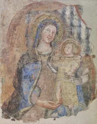 Madonna con Bambino, prima metà del XIV secolo (affresco)