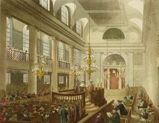 Sinagoga, Dukes Place, Houndsditch, da 