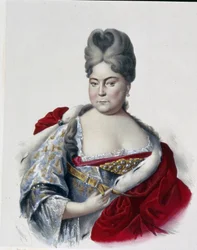 Ritratto della Granduchessa Natalya Alexeevna di Russia (1673-1716), sorella dello zar Pietro I il Grande (1672-1725)