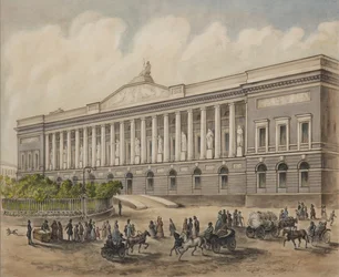 La Biblioteca Pubblica Imperiale a San Pietroburgo, 1840s