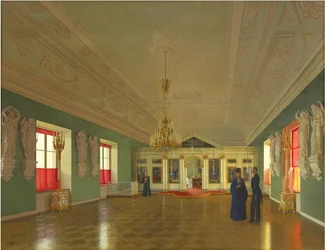 Interno della Chiesa del Palazzo di San Alessandro Nevsky, Palazzo Anichkov, San Pietroburgo, 1850