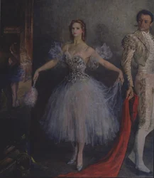 Ritratto della ballerina Marina Semyonova come Carmen