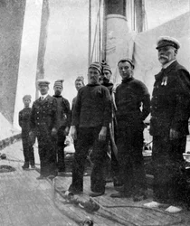 A bordo dello yacht Britannia, 1908
