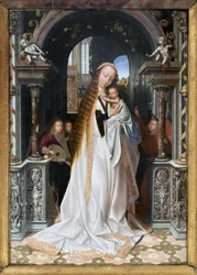 La Vergine e il Bambino circondati da angeli