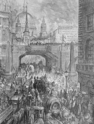 Ludgate Hill-Un Blocco nella Strada, 1872