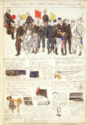 Varianti di uniformi della campagna delle Grandi Manovre del Regno d