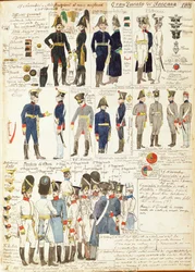 Varie uniformi del Granducato di Toscana