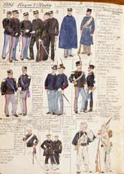 Vari uniformi del Regno d