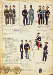 Varie uniformi del Regno di Sardegna
