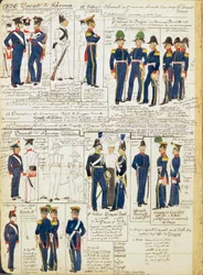 Varie uniformi del Ducato di Parma