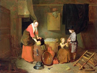 Interno di una cucina, XVII secolo
