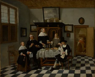 Gruppo di famiglia in un interno