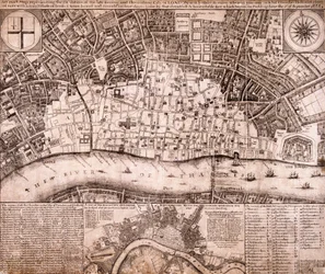 Mappa di Londra, 1666