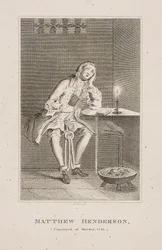 Matthew Henderson, assassino nella sua chiamata nel 1746 (incisione)