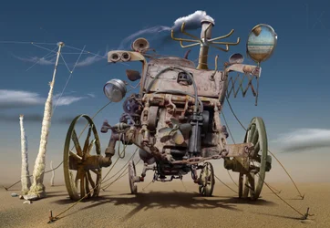 Macchina steampunk del deserto
