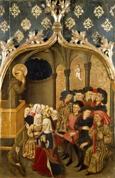 Visione durante il sermone, dettaglio dal pannello laterale sinistro dell