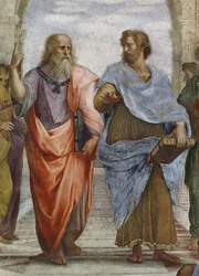 Aristotele e Platone (dettaglio della Scuola di Atene)