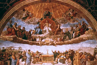 La disputa sul Santissimo Sacramento, 1508-1509
