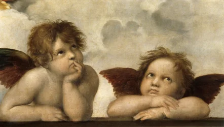 La Madonna Sistina (dettaglio)