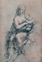 La Vergine e il Bambino, studio per la Madonna di Foligno, c1511