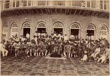Maharaja Scindia, nobili e alti funzionari, Gwalior