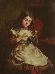 Rammendare la calza, 1882