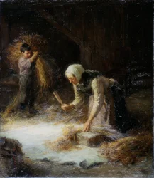 Trebbiatura delle Spigolature, 1899