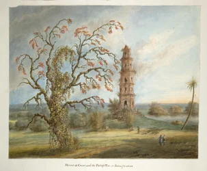 La torre a cinque piani a Gaur conosciuta come Pir Asa Minar o Firoz Shah Minar