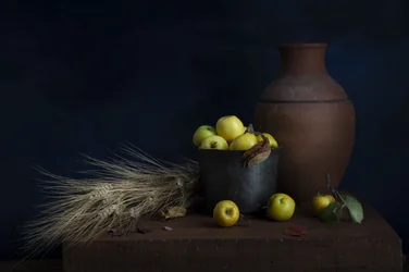 Natura morta del raccolto autunnale
