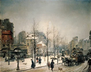 Neve sul Boulevard de Clichy