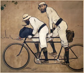 Ramon Casa e Pere Romeu su un tandem