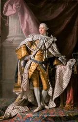 Ritratto del re Giorgio III del Regno Unito nei suoi abiti di incoronazione