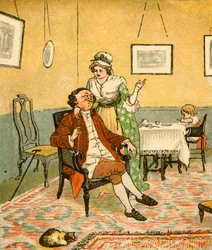 John Gilpin e sua moglie, 1878, c1918