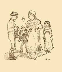 La signora Gilpin paga il postiglione per trovare suo marito, 1878