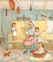 Il ragazzo del contadino (litografia a colori)