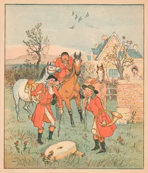 ...la prossima cosa che trovarono, era una pietra da macina che grugniva e macinava..., 1880