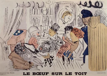 Le Boeuf sur le Toit, illustrazione del primo numero de "La Vogue Musicale".