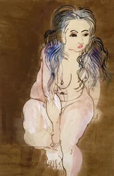 Donna nuda seduta; Femme Nue Assise