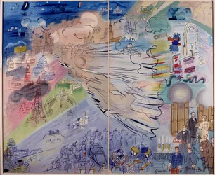 Quadro "La Fee Electricite" di Raoul Dufy (1877-1953)