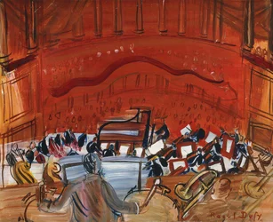 Orchestra rossa con timpanista; L