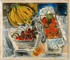 Natura morta con frutta (dipinto su tela)