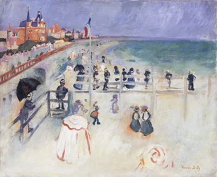 La spiaggia di Sainte-Adress; La Plage de Sainte-Adress, 1905 circa (olio su tela)