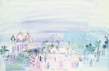 Il casinò di Nizza, 1936 circa (gouache e acquerello su carta)