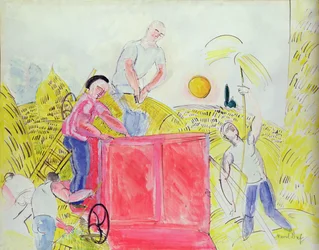 I mietitori (gouache su carta)
