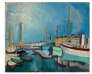 Il porto di Le Havre, 1905-1906 circa (olio su tela)