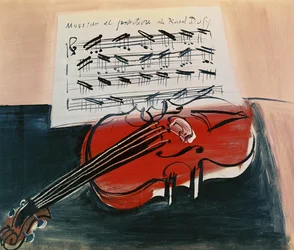 Il violino rosso, 1948 circa (olio su tela)