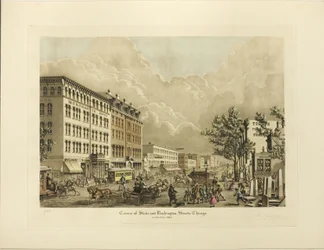 Angolo tra State e Washington Streets, Chicago, nell